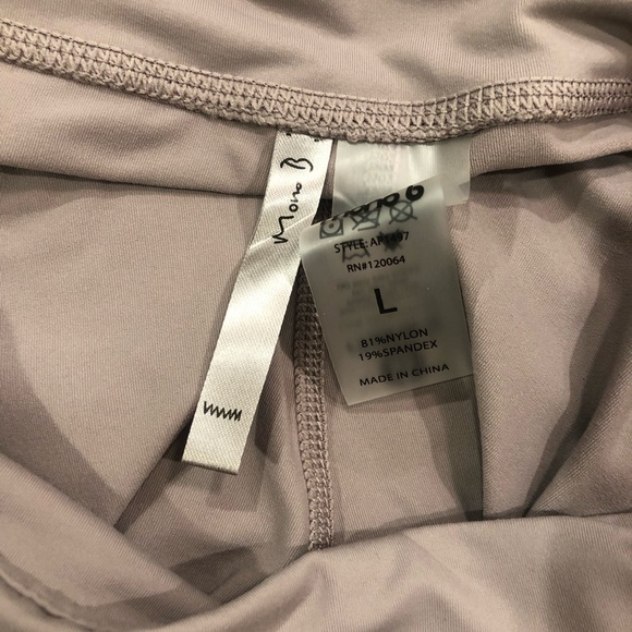 NEW! Pink Lily light plum crop leggings, L - Picture 3 of 5